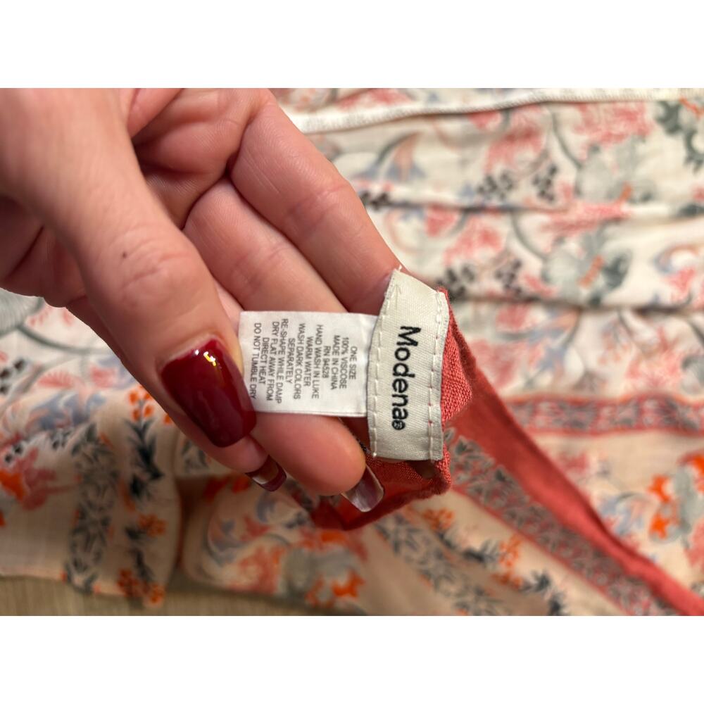 Boho Floral Midi Open Front Lightweight Kimono Du… - image 14